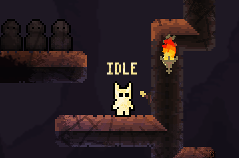 Spooky light  up statue